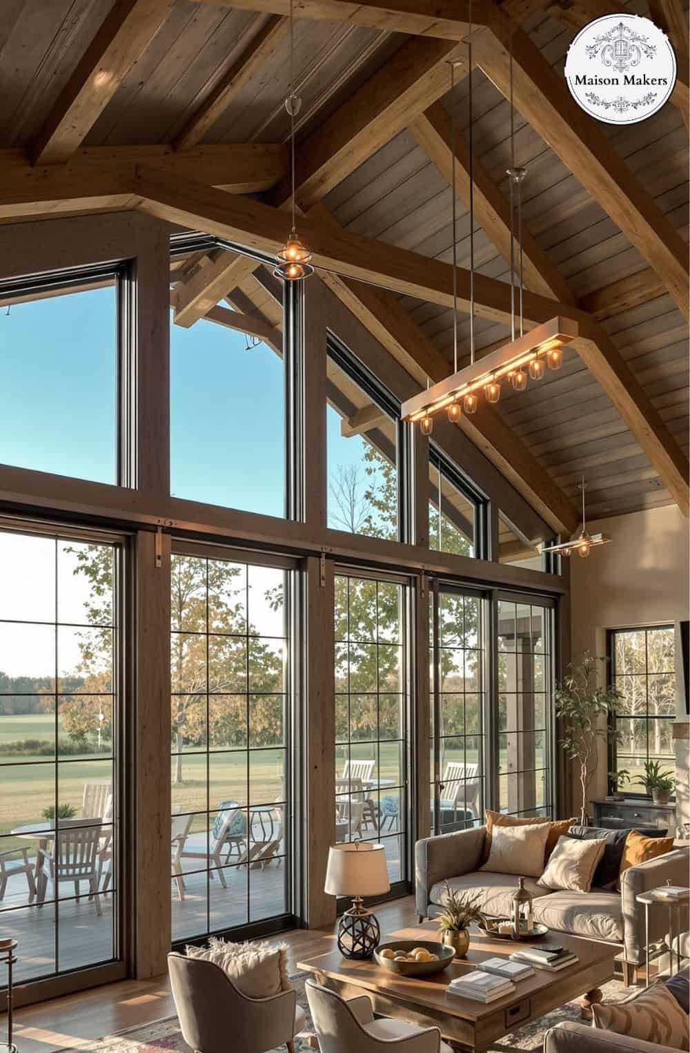 Achieve that open, airy barndominium feel with 2 story barndominium windows. Perfect for natural light and outdoor views, these windows make your space welcoming and stylish.