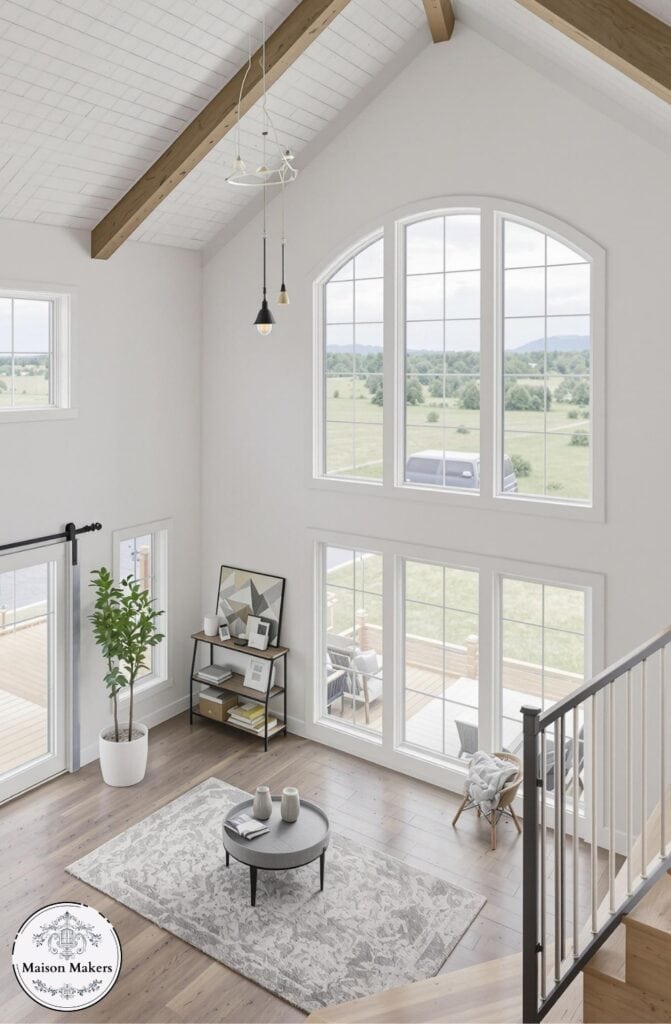 Looking for barndominium window inspiration? white barndominium white windows can add character and function to your design, making your space both stunning and practical.