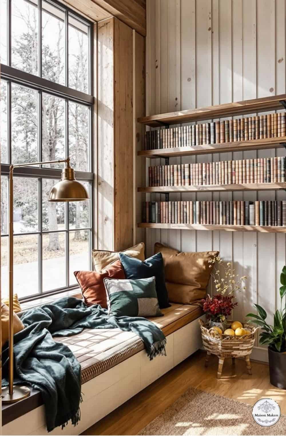 a living room filled with lots of books