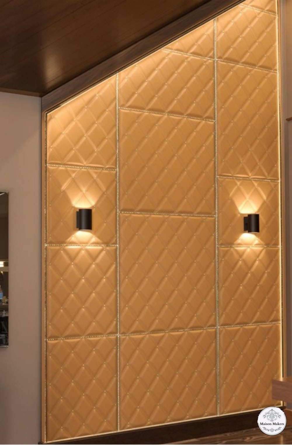 a room that has some lights on it