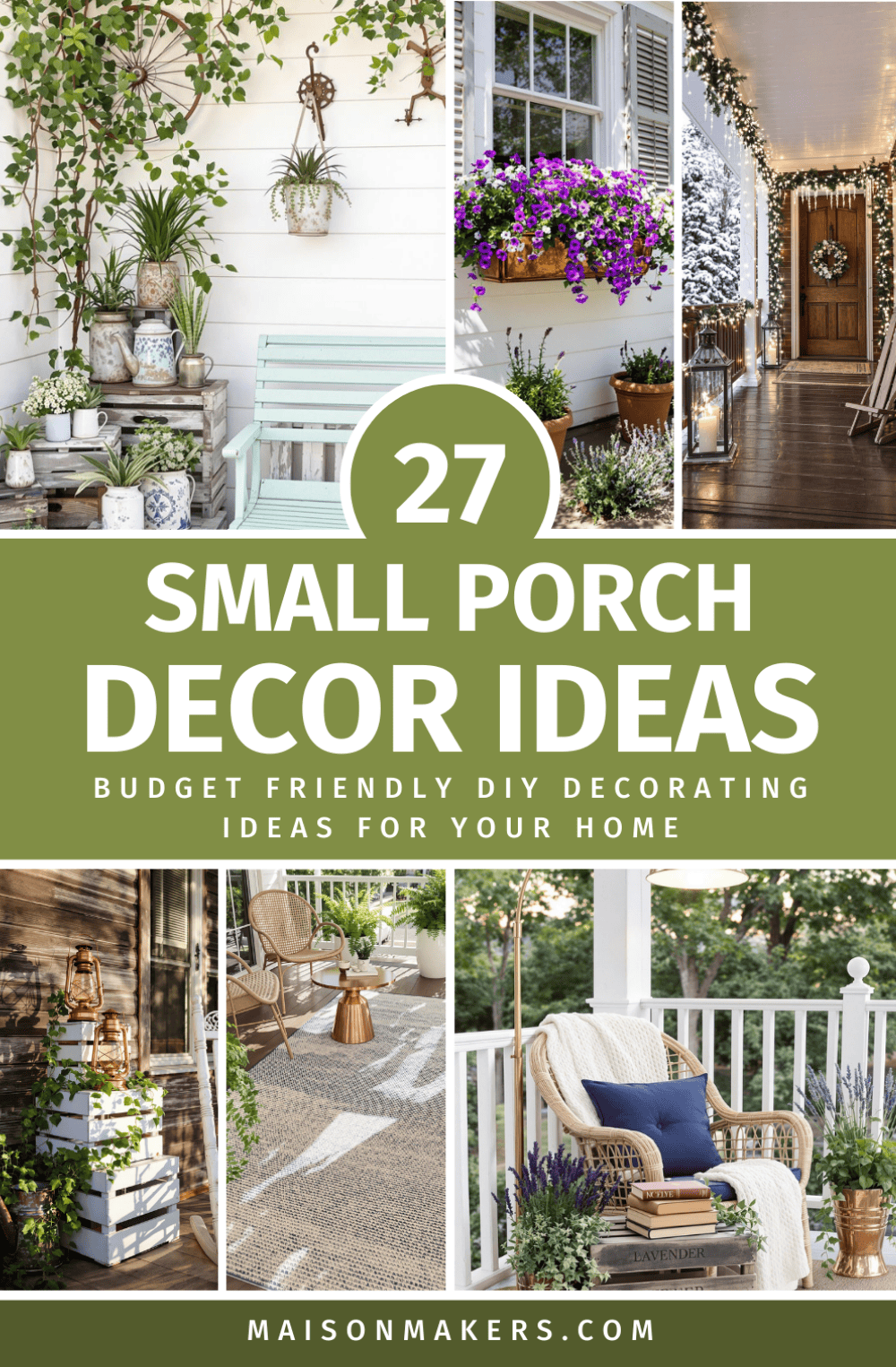27 Creative Ways to Style Small Front Porch Decor - Maison Maker