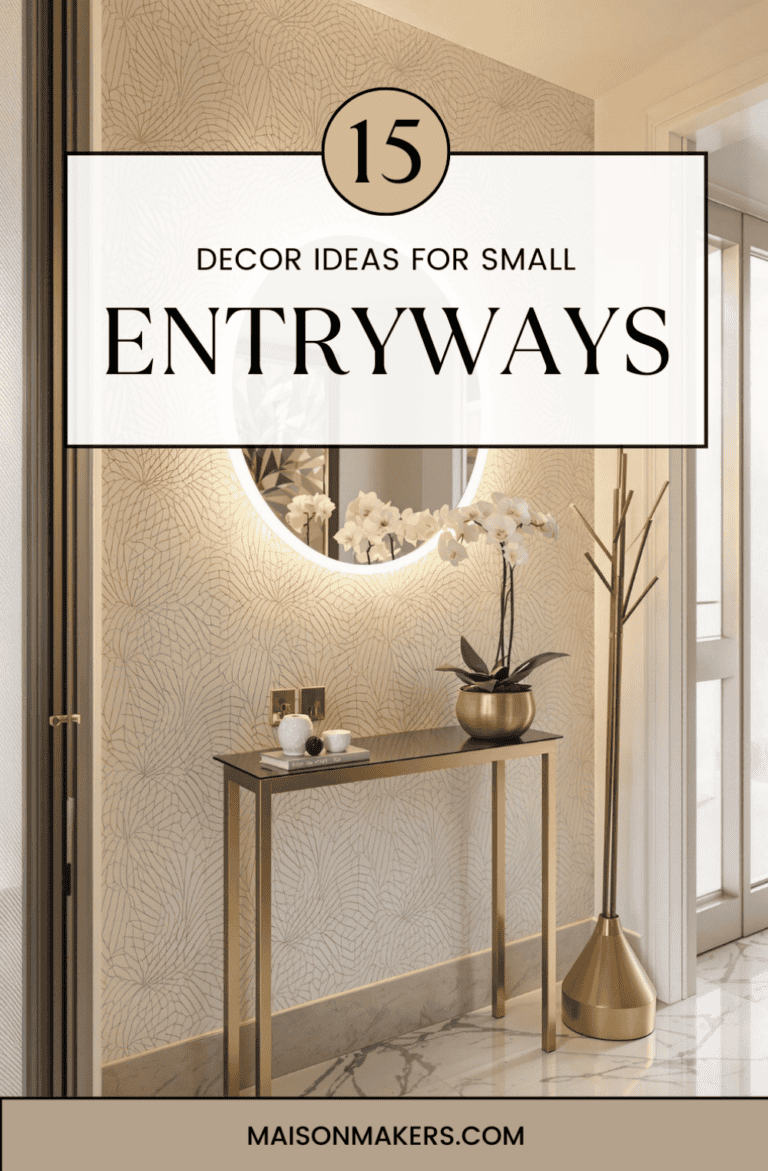 15 Small Foyer Ideas to Transform Your Entryway - Maison Maker