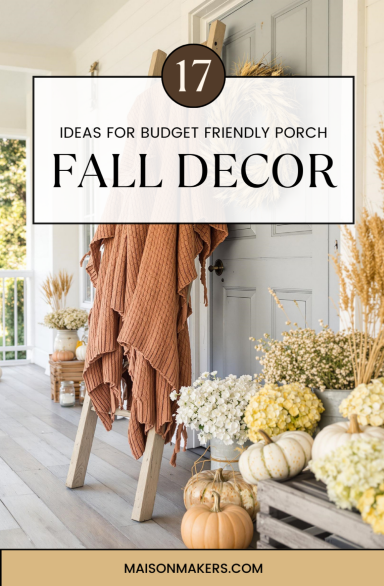 17 Creative Fall Front Porch Decor Styling Ideas - Maison Maker