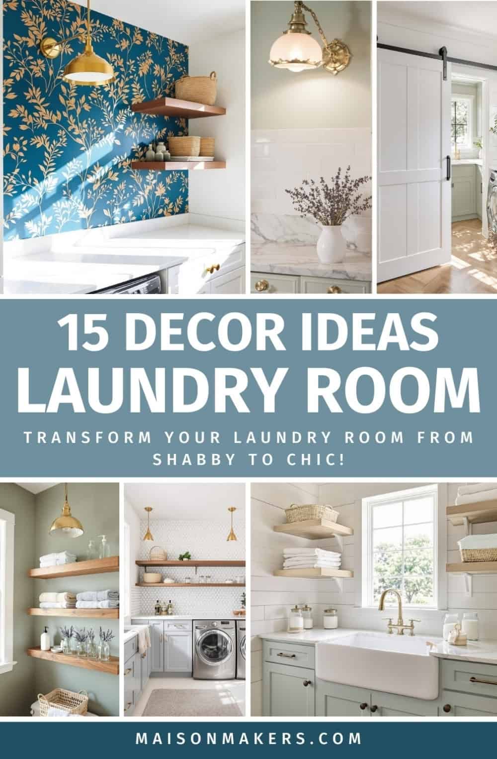 15 Chic Ideas for Elevating Laundry Room Decor - Maison Maker