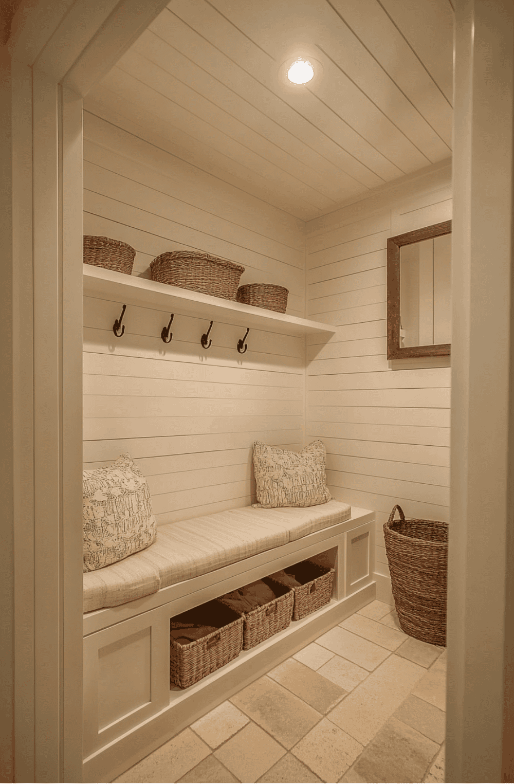 15 Narrow Mudroom Ideas for Transforming Your Entryway - Maison Maker