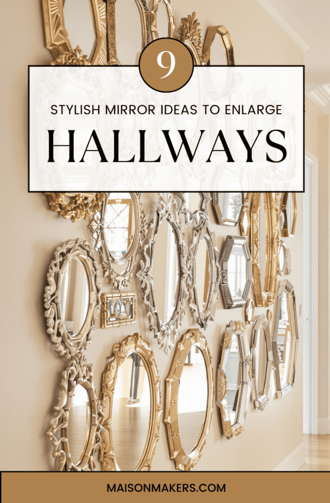 a bunch of mirrors hanging on a wall