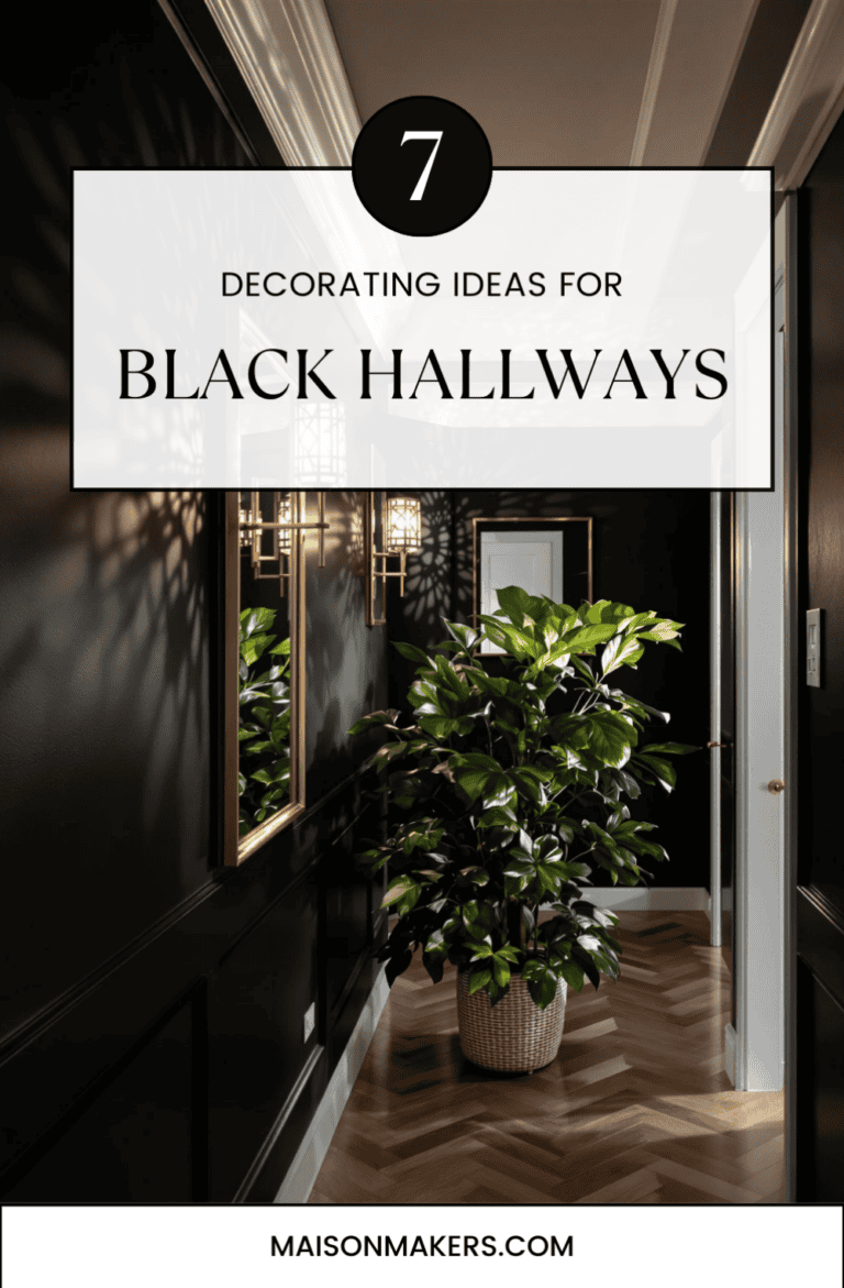 7 Tips for Creating a Chic Black Hallway to Wow Guests - Maison Maker