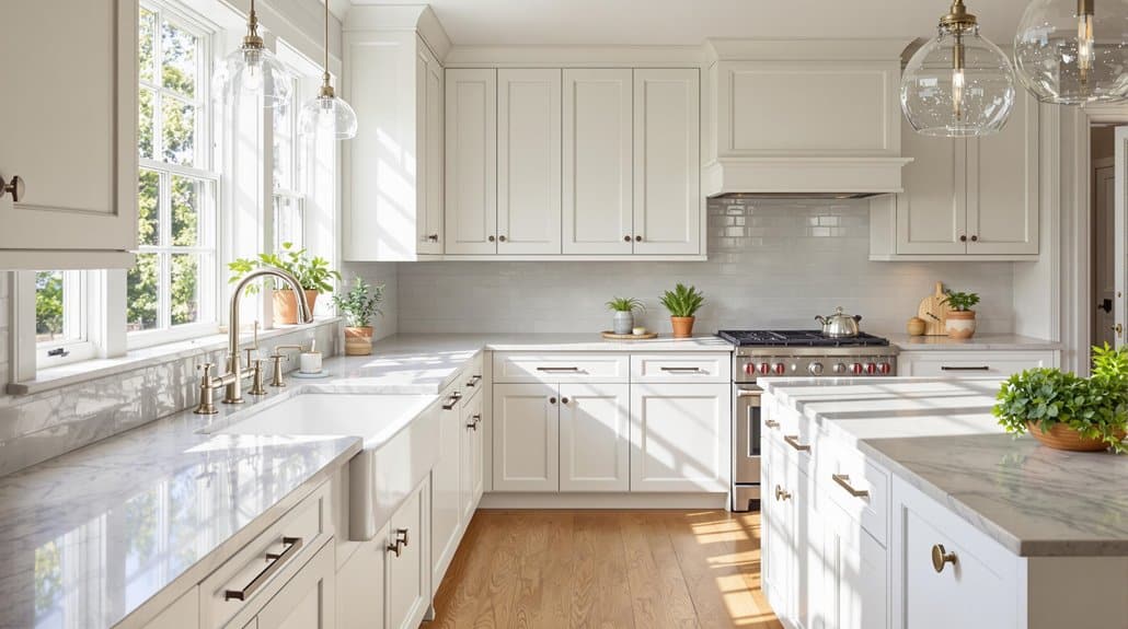 timeless white shaker kitchens
