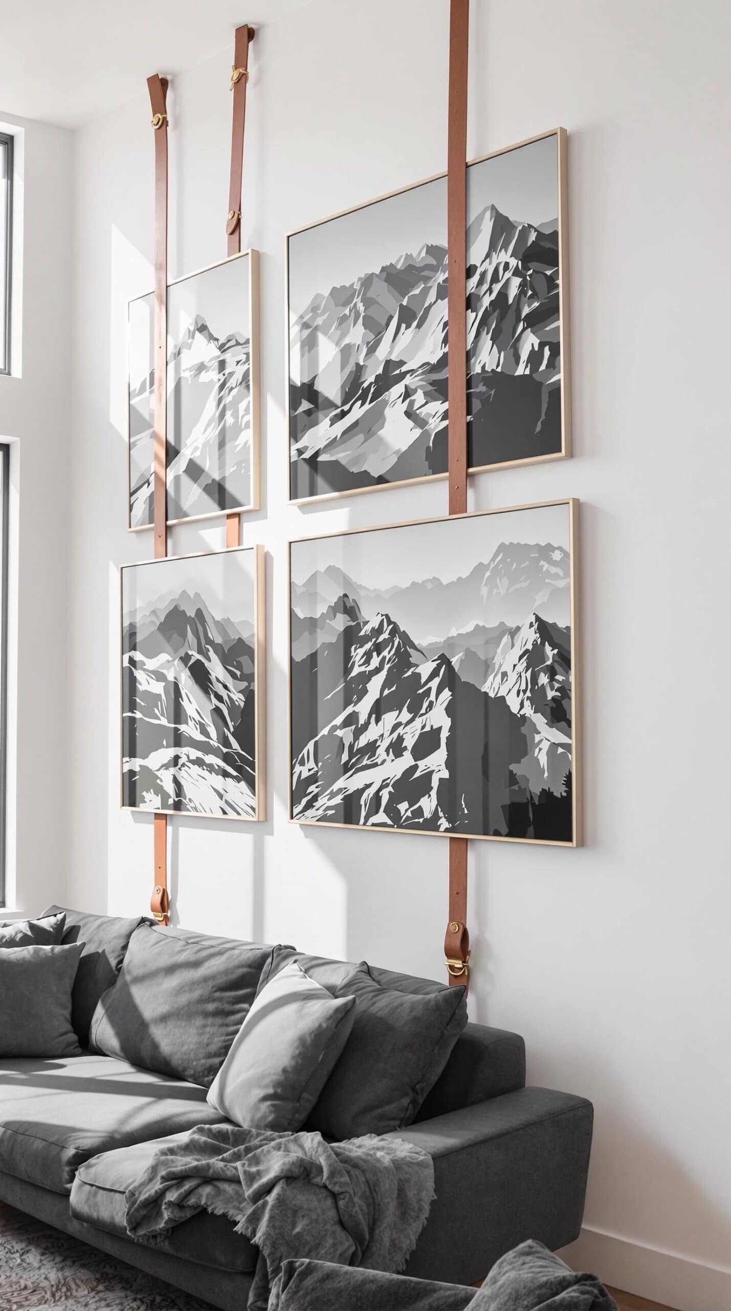 15 Creative Ideas for Decorating the Wall Behind Your Sofa - Maison Maker