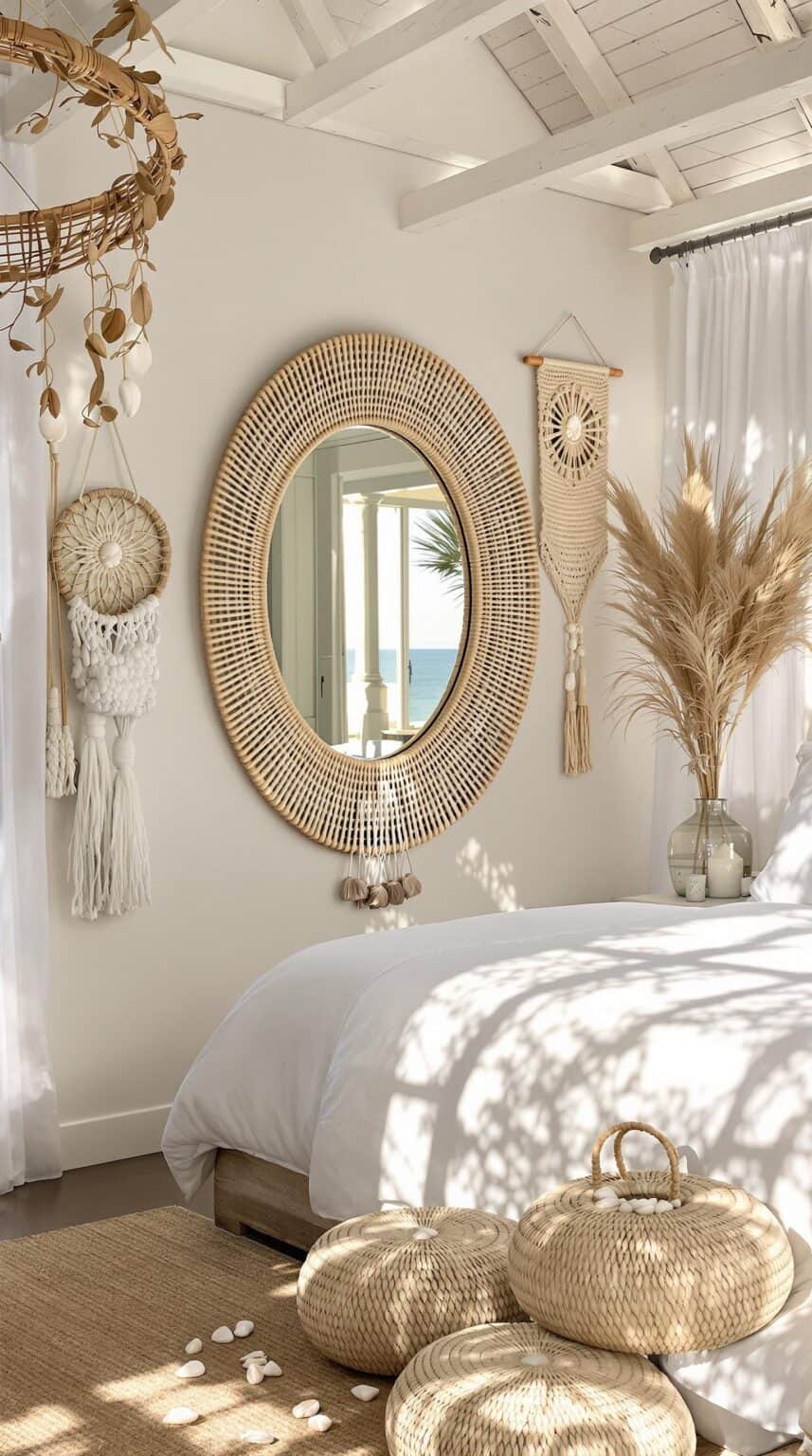 25 Boho Coastal Bedroom Ideas for a Relaxed Vibe - Maison Maker